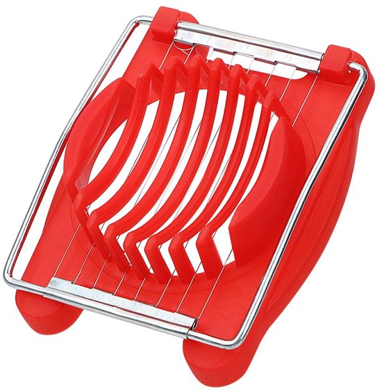 Snijtool Rond Handmatige eiersnijmachine - Keukengerei - Rood | bol