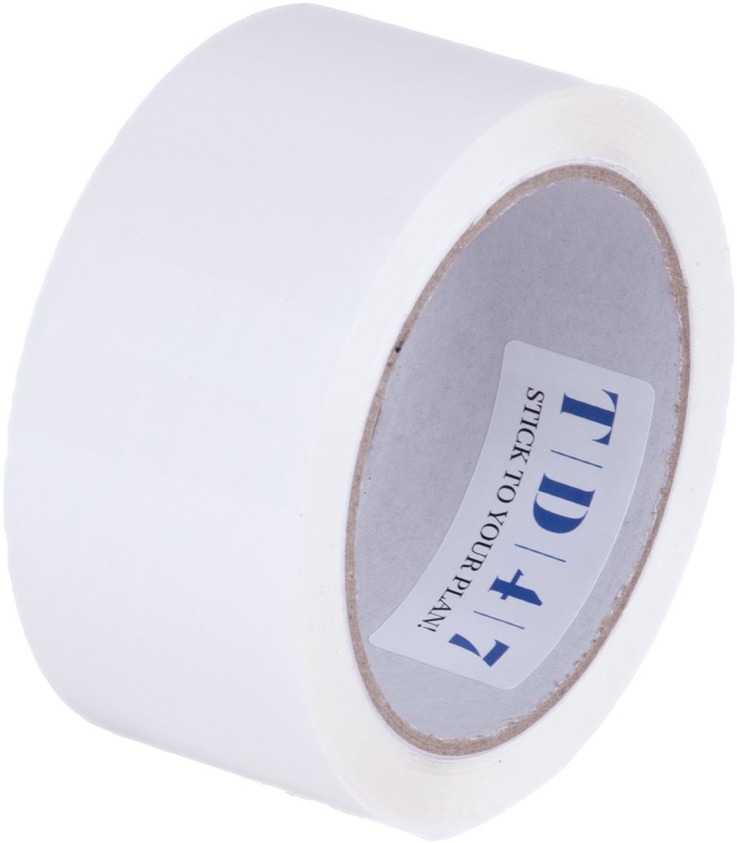 TD47 Verpakkingstape PP low noise 50mm x 66m Wit