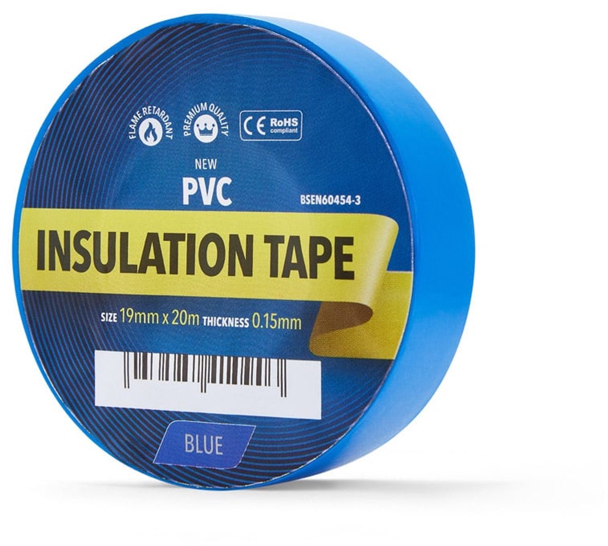 YellowBand Premium PVC Isolatietape 19mm x 33m Blauw