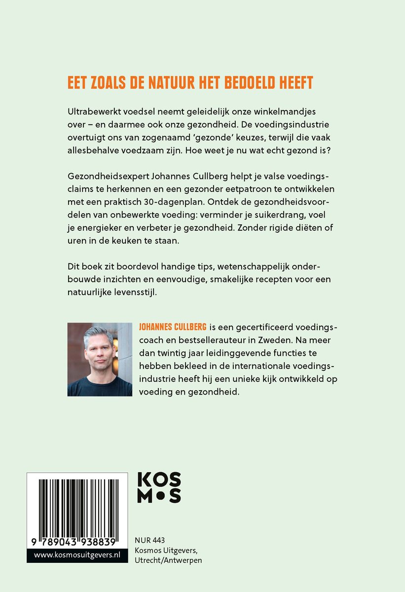 Gezonder in 30 dagen door onbewerkt voedsel - back cover