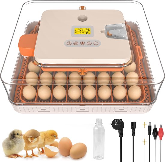 Couveuse Oeuf Automatique, Incubateur Oeuf Automatique 120 Oeufs avec Retournement Automatique des Oeufs et Humidification Automatique, Couveuse pour Oeufs de Poule, Caille, Canard - Agriculture Media