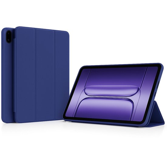 Haofun Hoesje Compatibel met OnePlus Pad 3, 360 Graden Draaibaar Beschermend Hoesje met Opvouwbare Stand/Pen Gleuf, PU Leer Helder Acryl Case, Zwart