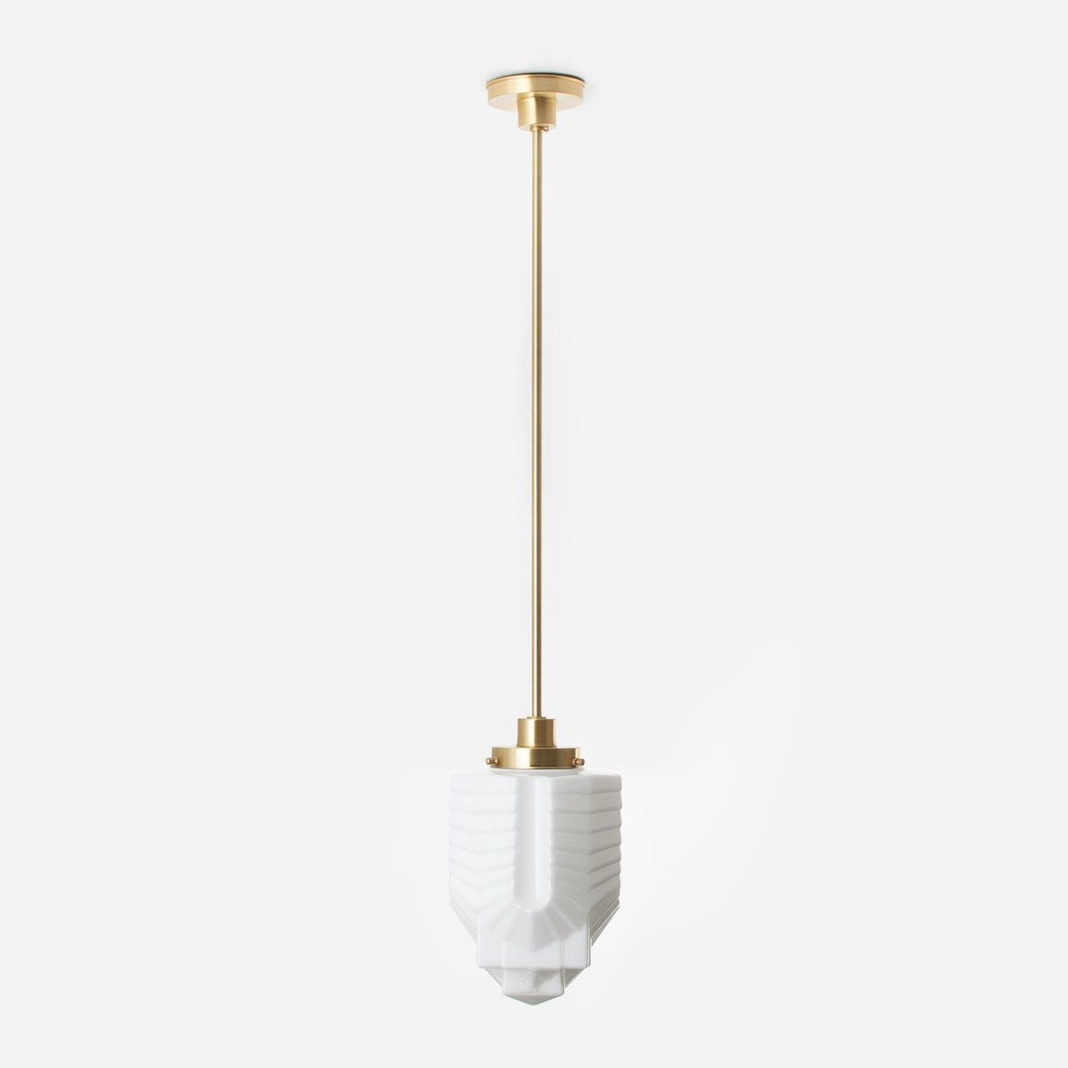Hanglamp ''Chrysler'' 20's Messing - Art Deco Trade
