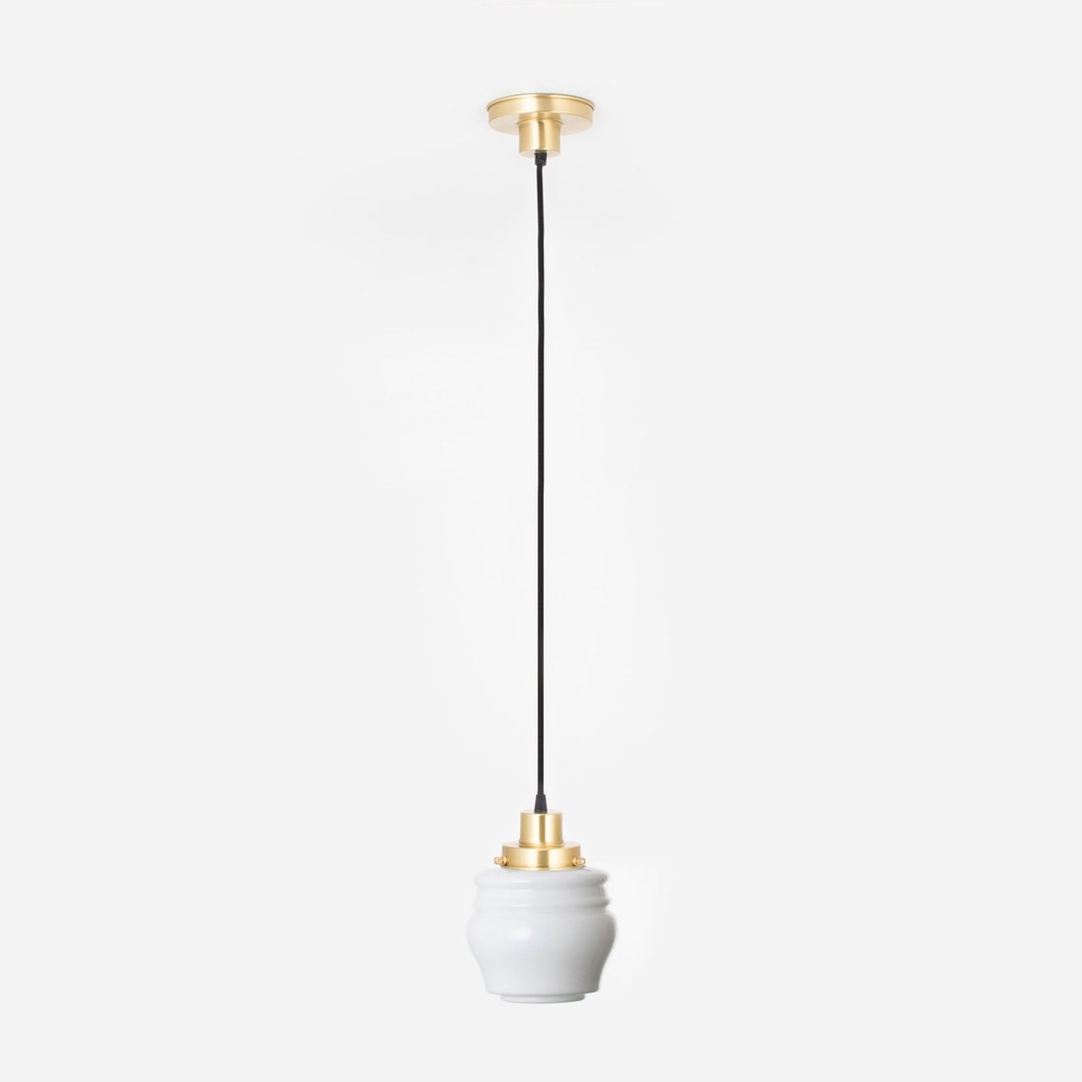 Hanglamp aan snoer Bloemknop 20's Messing - Art Deco Trade