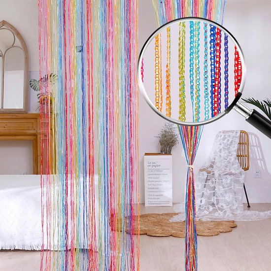 Geweven boho-deurgordijn, 90 x 180 cm, 90 x 200 cm, 100 x 200 cm