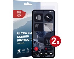 Rosso Screen Protector Geschikt voor Nothing CMF Phone 2 Pro | Ultra Clear Duo Pack | TPU Folie | Case Friendly Beschermfolie | 2 Stuks