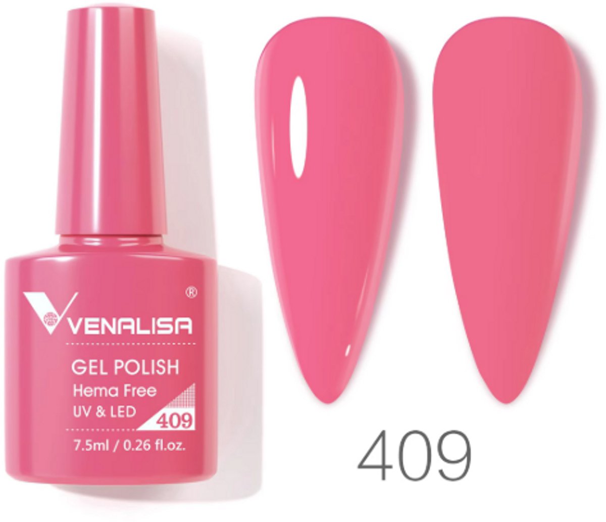 Gel Nagellak | Gel Polish | HEMA vrij | TPO Vrij | 7,5 ml | UV/LED Gel | Nagellak | Verschillende Kleuren | Gellac | HEMA free | TPO free | Venalisa Gellak