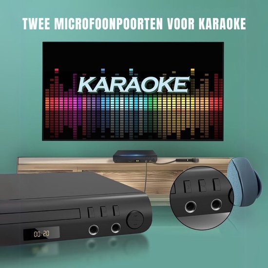 Thuys - DVD Speler met HDMI - Externe Dvd Speler - Blu Ray Spelers - Zwart — afbeelding 2