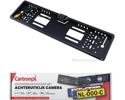 Cartronix RV-400 kentekenplaathouder met camera | Voor Auto - Camper - Vrachtwagen | Zwart | HD Camera