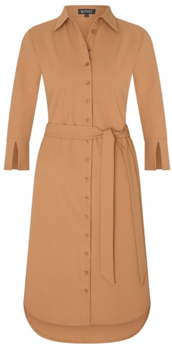 MI PIACE - Travel Jurk Uni 2092 Mocca - Maat : S