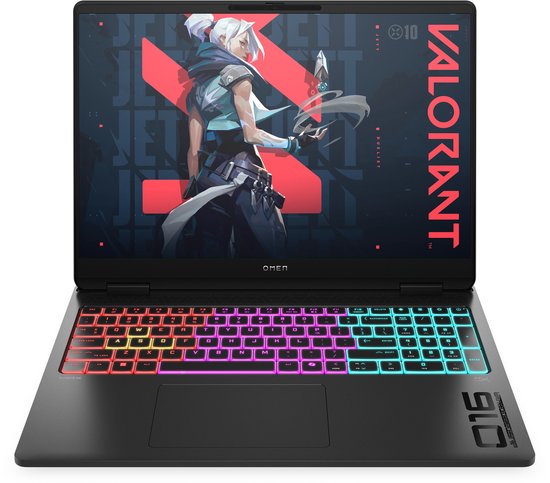 HP OMEN MAX Gaming Laptop 16-ah0990nd Intel Core Ultra 9 275HX 40,6 cm (16") WQXGA 32 GB DDR5-SDRAM NVIDIA GeForce RTX 5070 Wi-Fi 7 (802.11be) Windows 11 Home AI PC Zwart - HP - Hoofdafbeelding