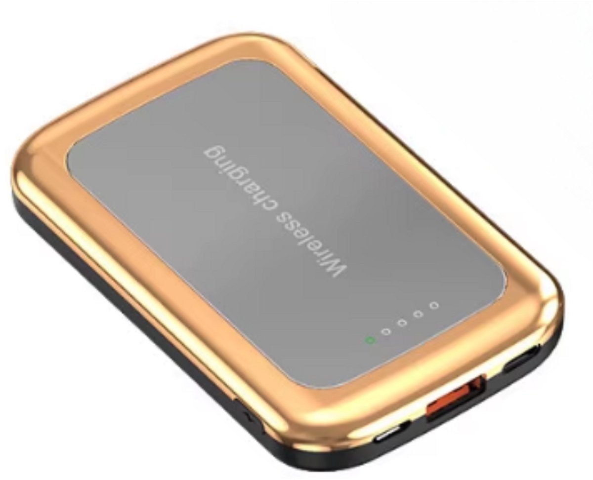 Yeti Pro Powerbank MagSafe 5000mAh – 22.5W Snellader – Draadloos & USB-C Opladen – Compact & Lichtgewicht – Geschikt voor iPhone & Samsung