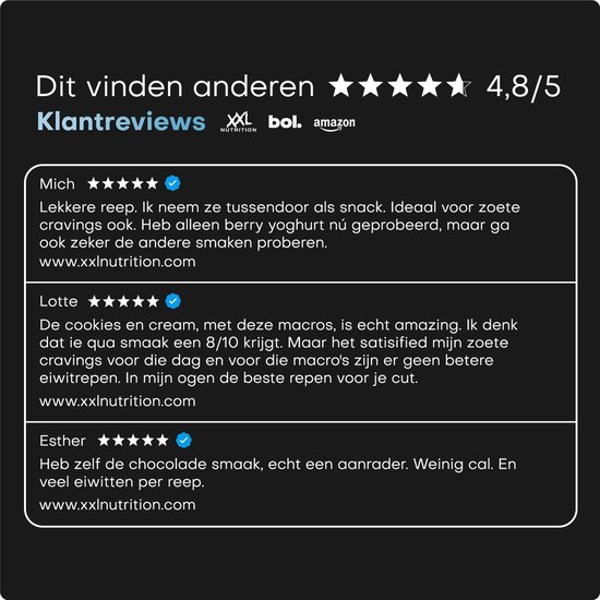 XXL Nutrition - High Protein Bar 2.0 - 25 Gram Eiwit - Eiwitrepen, Eiwitreep, Proteine Repen - Chocolade - 20 Pack van XXL Nutrition — afbeelding 4