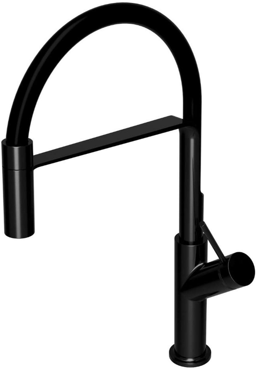 OMNIRES Vita - Keukenkraan met flexibele arm, zwart VI6350BLBL