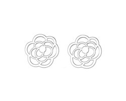 Zilveren bloemen oorknopjes – verfijnd rozen ontwerp voor dames – echt zilver