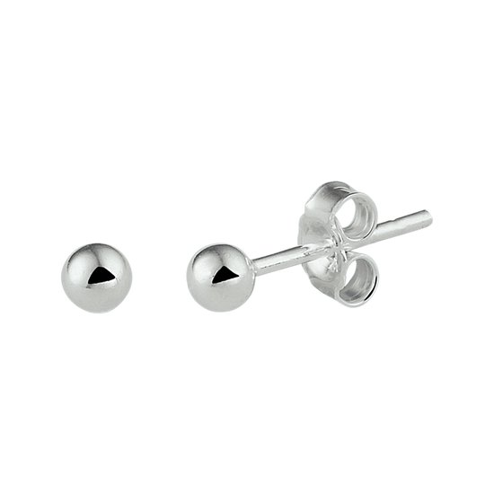 Oorringetjes sterling zilver 14 mm verguld | Basis oorbel