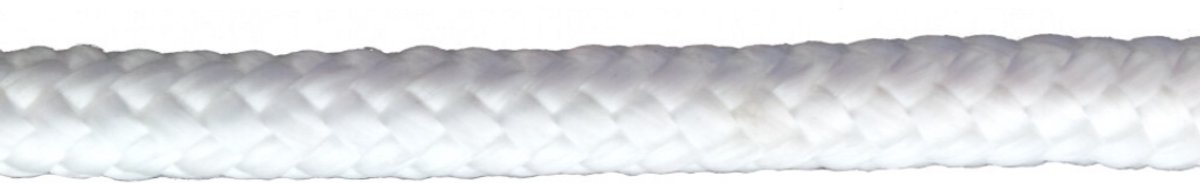 Ivana koord nylon wit gevlochten met kern 6mm (20mtr)