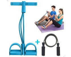 AWEMOZ Elastische Buikspiertrainers - Ab Trainer - Ab Roller - Ab Wheel - Buikspierwiel - Buikspieren - Total Abs - Springtouw