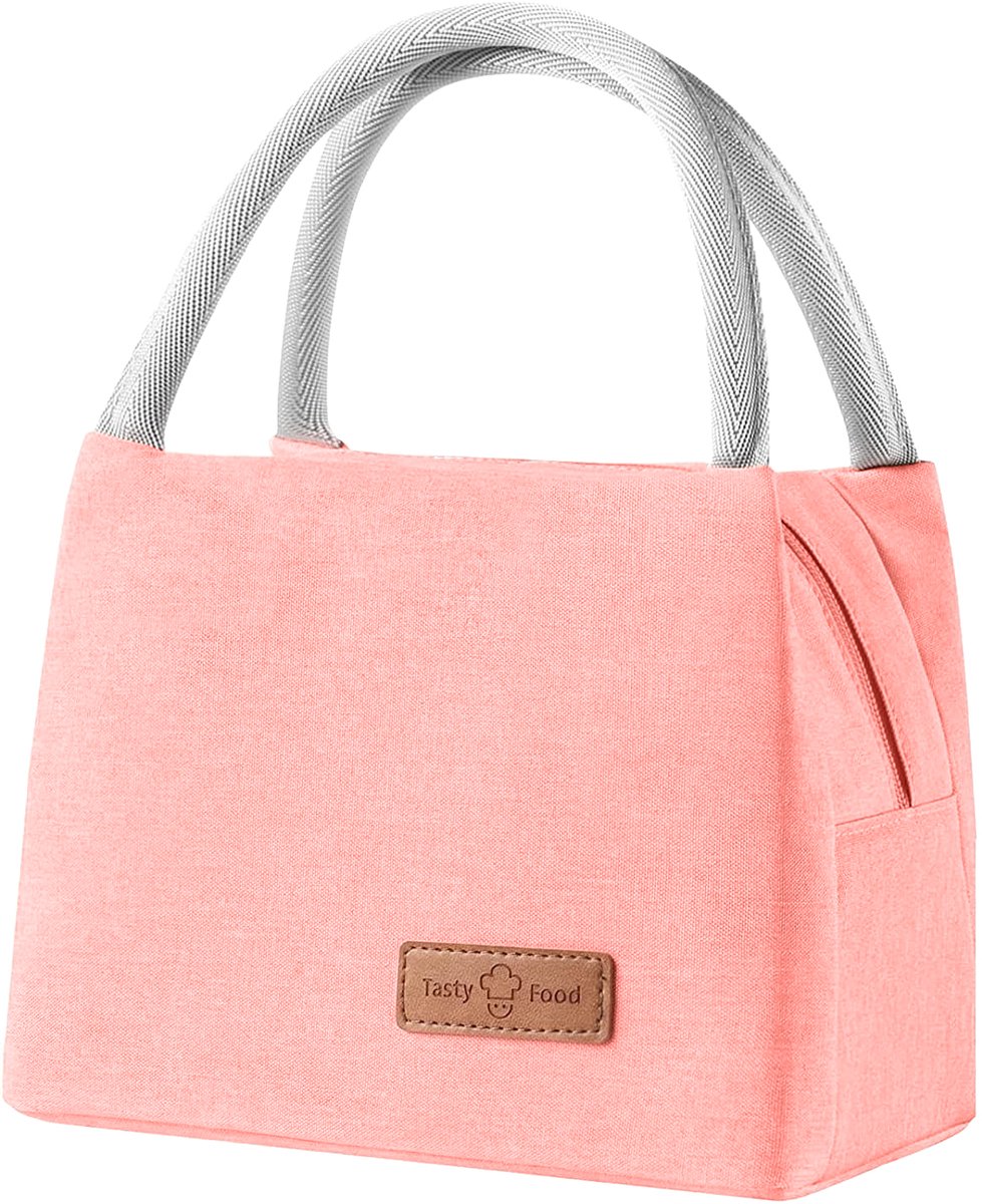Rainbecom - Koeltassen - Lunchtas – 19x27x16 cm - 7 Liter - Roze - Isolatie - 300D Kationisch Polyester - Handvat Riem - Koeltas - Lunch Bag - Geïsoleerde Koeltas - Picknicktas