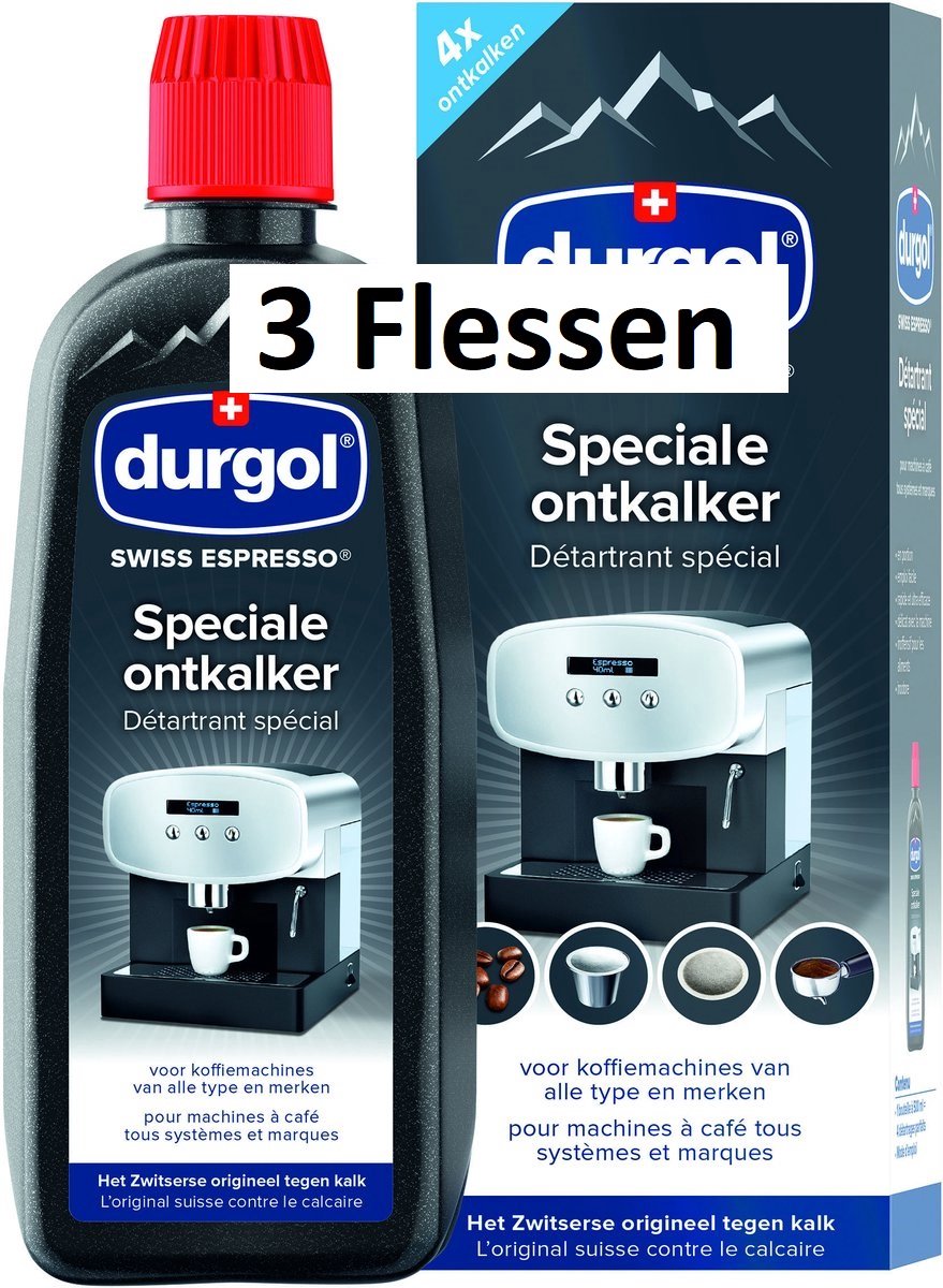 3x Durgol - Koffiemachineontkalker - 500 ml