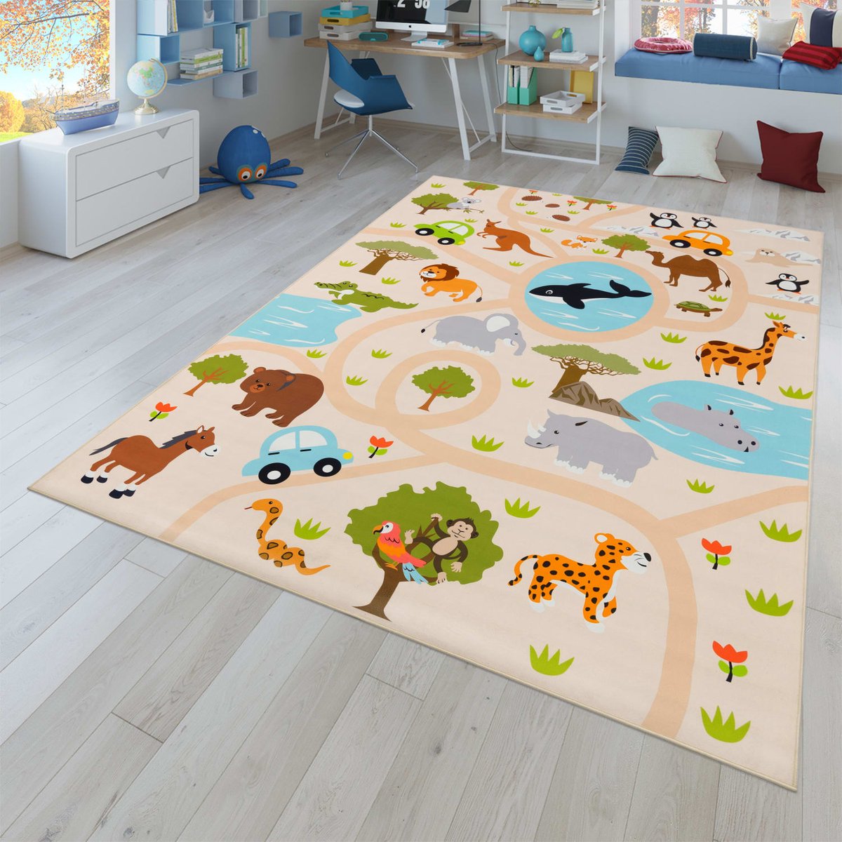 Kinderkamertapijt tapijt jongen meisje kinderkamertapijt baby antislip straat