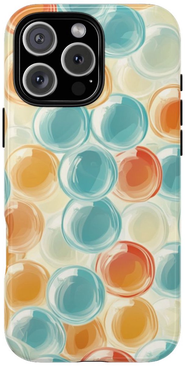 Kleurrijk Bubbeltjespatroon – Telefoonhoesje Geschikt voor iPhone 16 Pro Max