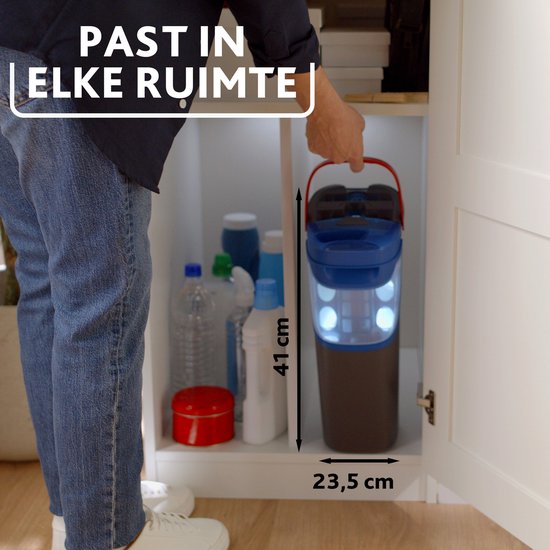 Vileda H2Pro Flatmop Dweilsysteem met Emmer en Steel - 2 Gescheiden Waterreservoirs - Altijd Schoon Water