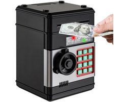foto van Kruzzel geldkluis spaarpot - elektrisch - geldautomaat/pinautomaat - met pincode