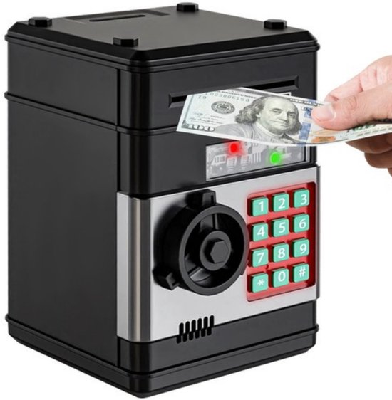 Kruzzel geldkluis spaarpot - elektrisch - geldautomaat/pinautomaat - met pincode