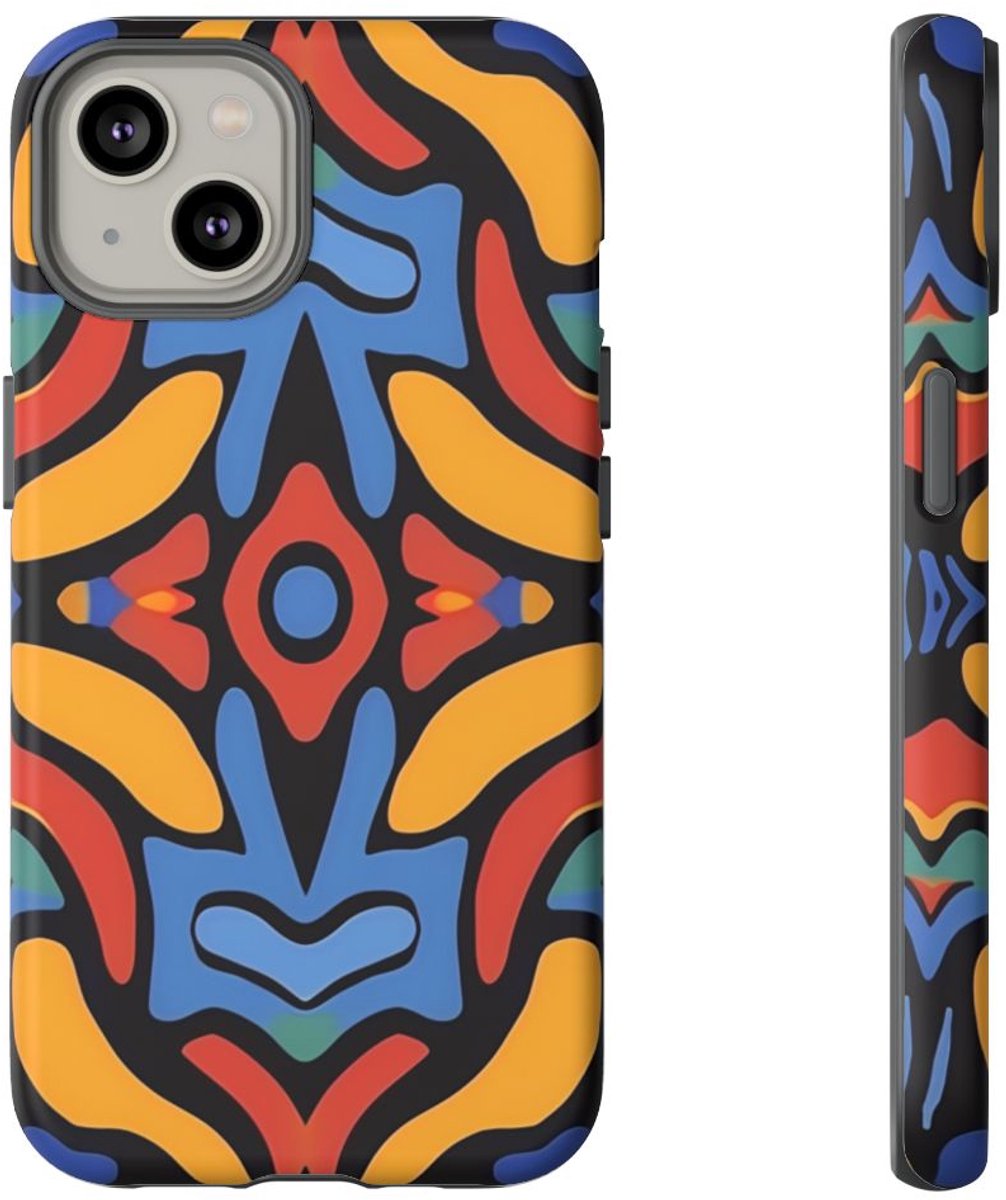 Kleurrijk Abstract Patroon – Telefoonhoesje Geschikt voor iPhone 14