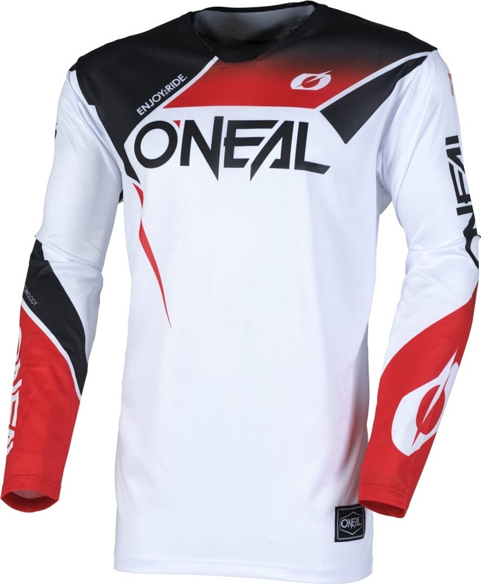 O'NEAL Hardwear Air Slam Wit Zwart Rood Motocross Jersey - Shirts