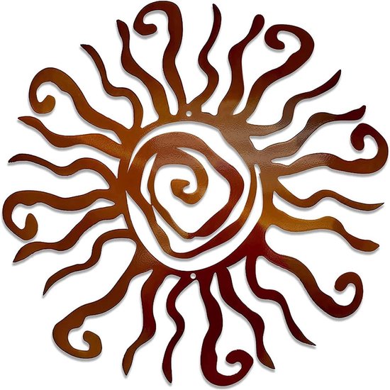 Sonnenblumen-Design Metall wand kunst mit schwarzem Finish Perfekt für Wohnkultu