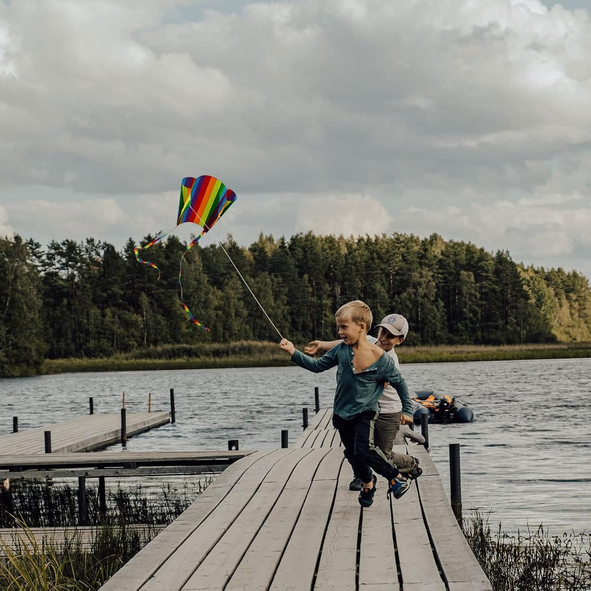 Vlieger-Matras Vlieger-Regenboogzakvlieger-Kleurrijke-makkelijke vlieger met lange staart-Volwassenen -Kinderen- Kite-kleur