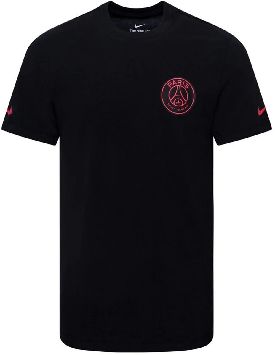 PSG T-Shirt - Paris Saint Germain - Nike - Voetbal - Heren - Zwart - M