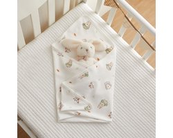 Omslagdoek baby-wikkeldeken baby-Wikkeldeken-Klasse A puur katoenen wikkeldeken - bedrukte deken-Babydeken van puur katoen, ademend en zacht - 85x85CM