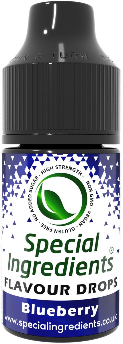 Bosbessen Smaak Druppels - 30 ml - Smaakdruppels - Flavour Drops - Moderne Gastronomie - Moleculair Koken - Hersluitbare Pot - Recycled Plastic