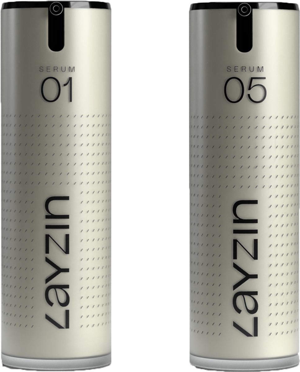 LAYZIN Vitality DUO – Serum voor Gevoelige Huid – Intens Hydraterend & Kalmerend – Hyaluronzuur, Niacinamide & Panthenol – Vermindert Roodheid, Irritatie & Droogte – Parfumvrij