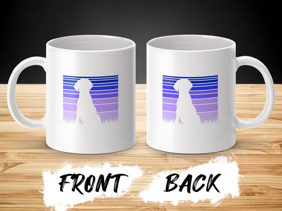 Galgo Silhouette Retro Mug, Windhond Hondenbeker, Galgo Spaanse Windhond Cadeau, Adoptie Hond Mok, Hond Liefhebber Gift