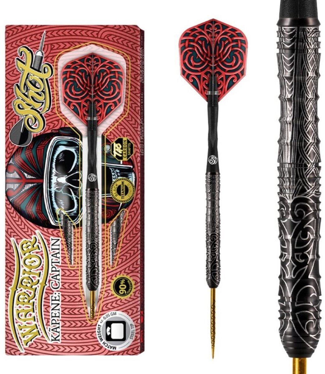 Shot Warrior Kapene Captain 90% - Dartpijlen 25 Gram