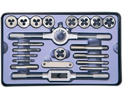 Powerfix Draadtap- en Snijset - 21-delig - Voor binnen- en buiten liggend spindeldraad