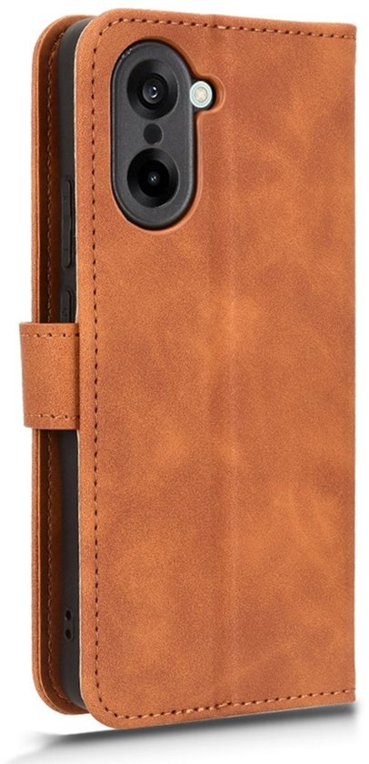 Étui Coverup - Compatible avec OnePlus Nord CE5 - Étui Coverup Book - Marron