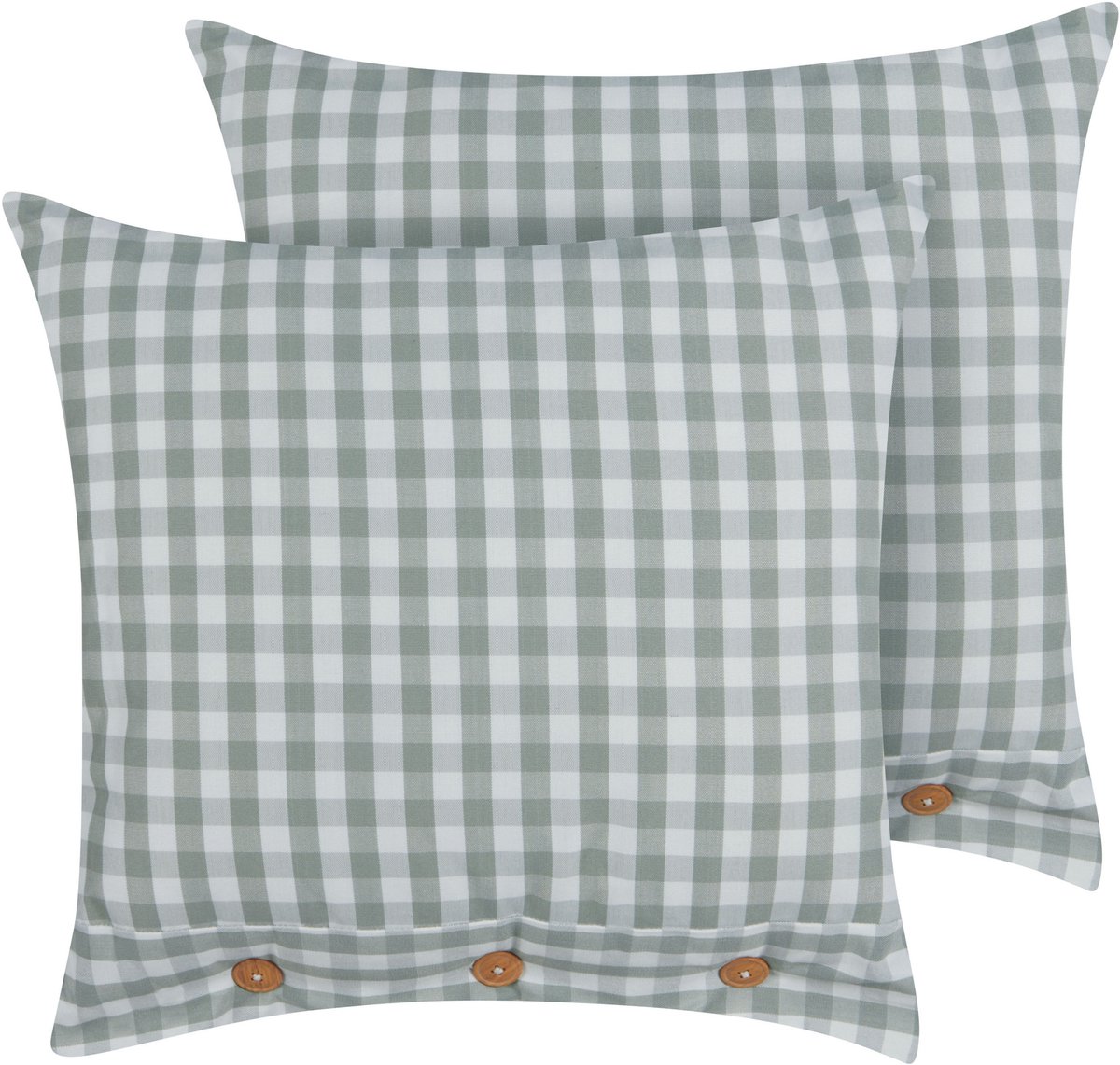 TALYA - Sierkussen set van 2 - Mintgroen - 45 x 45 cm - Polyester