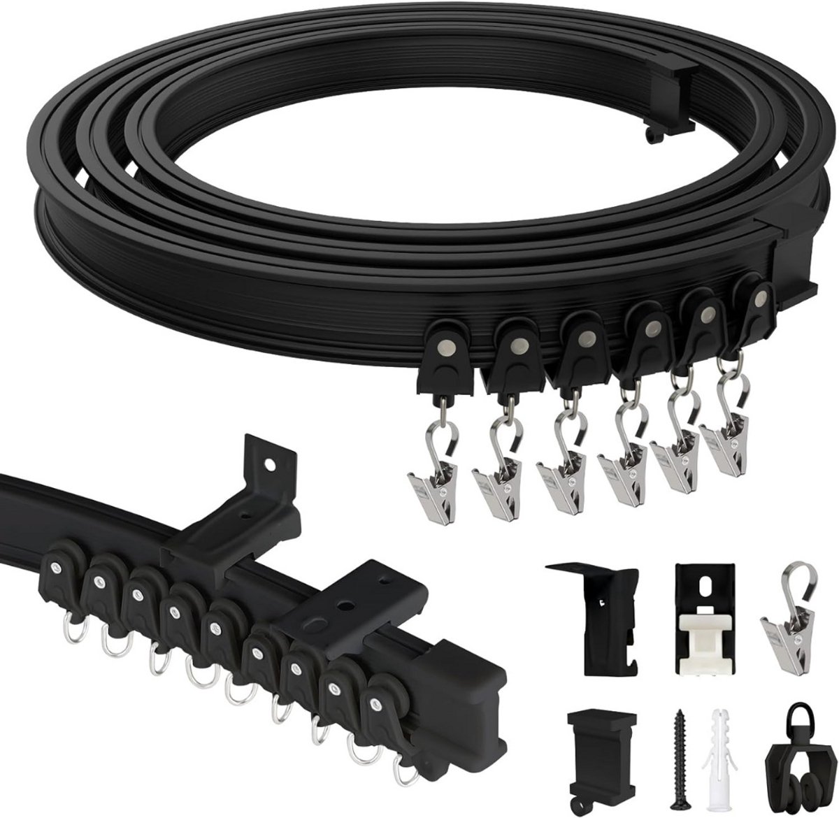 DailySupplies® Gordijnrail Uitschuifbaar - Gordijnroede - Gordijnrail