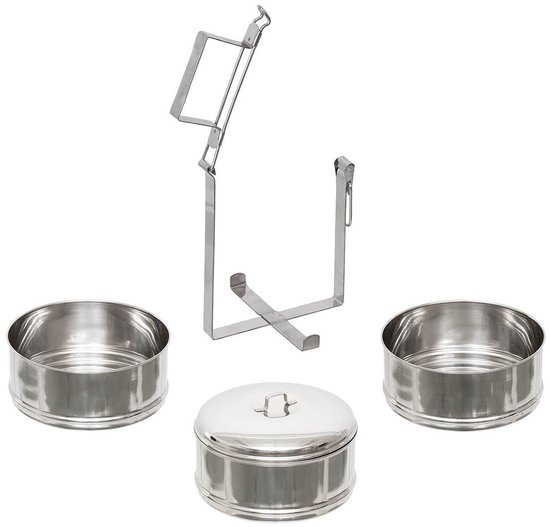 Fox outdoor Voedselcontainer, 3 delig, RVS — afbeelding 2