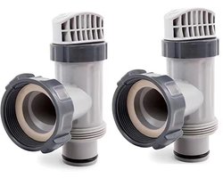 Intex Plunger Pool Valve Accessories - 28635EG 28633EG 28671EG - bovengronds zwembad inlaat vervangingsonderdeel set - 2 stuks