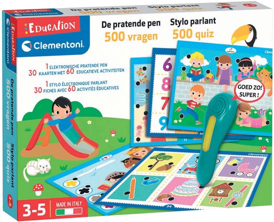 Clementoni - Pratende pen - Educatief Observatie Spel - 60 kaarten met 500 spellen - vanaf 3 jaar van Merkloos — afbeelding 5
