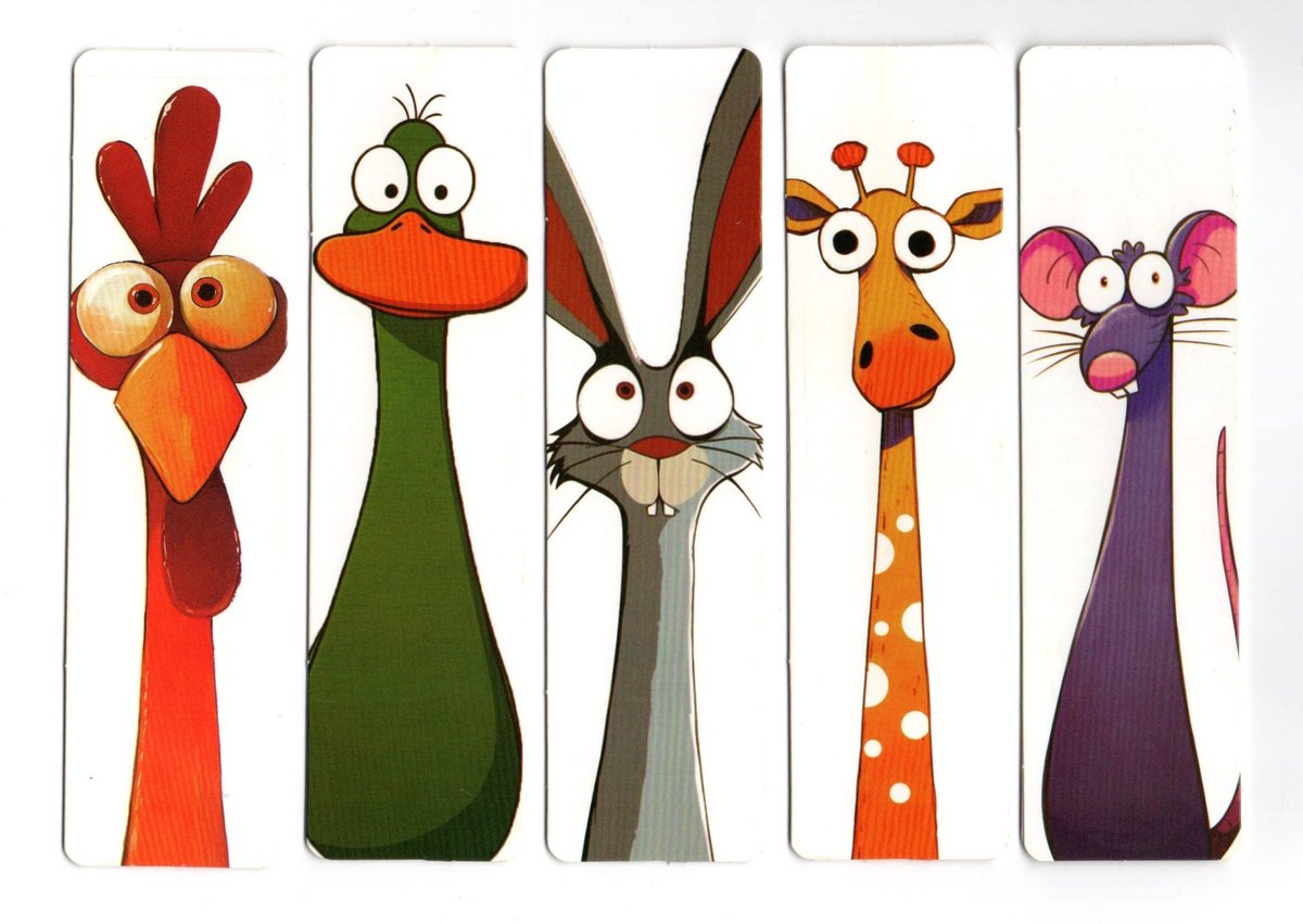 Ensemble De 8 Signets Animaux 3D Mignons Pour Enfants | Marque-pages Drôles Pour Lecture - Cadeau Enfant