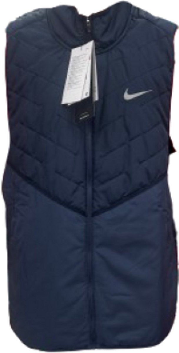 Nike Therma-FIT hardloopvest met synthetische vulling voor heren Blauw