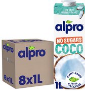 Alpro Boisson végétale au lait de coco sans sucre - Sans lactose et sans gluten - 1 L