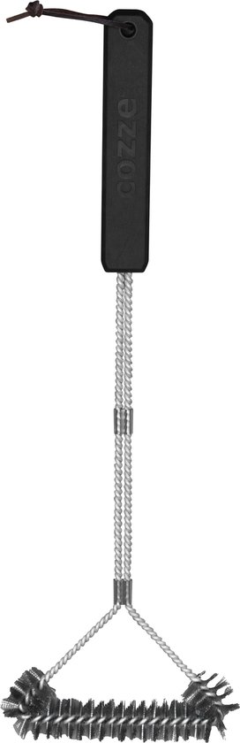 Cozze - Brosse de Nettoyage Grille Grill 50 cm - Acier Inox - Argent